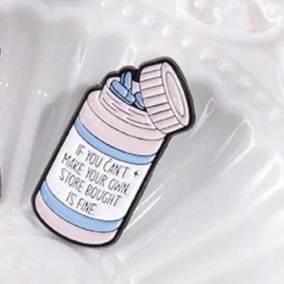 Anti Stigma Medicine Enamel Pin Healthcare Nurse Doctor Patient Scrubs Badge - Picture 2 of 7